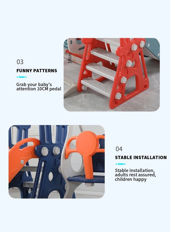 Kids Swing And Slides Set Indoor Plastic Playground Baby Slides For Children
