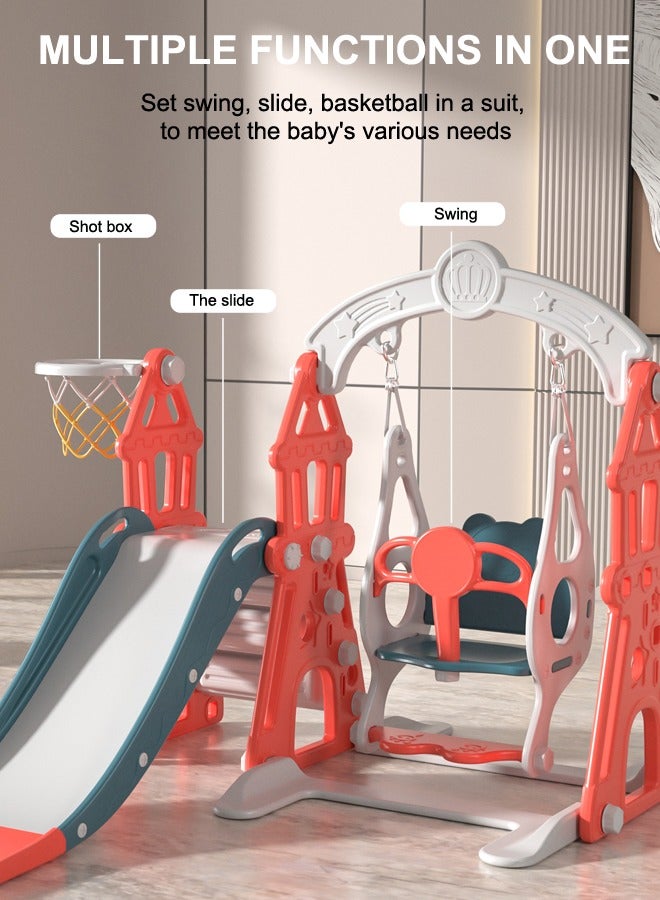 Kids Swing And Slides Set Indoor Plastic Playground Baby Slides For Children