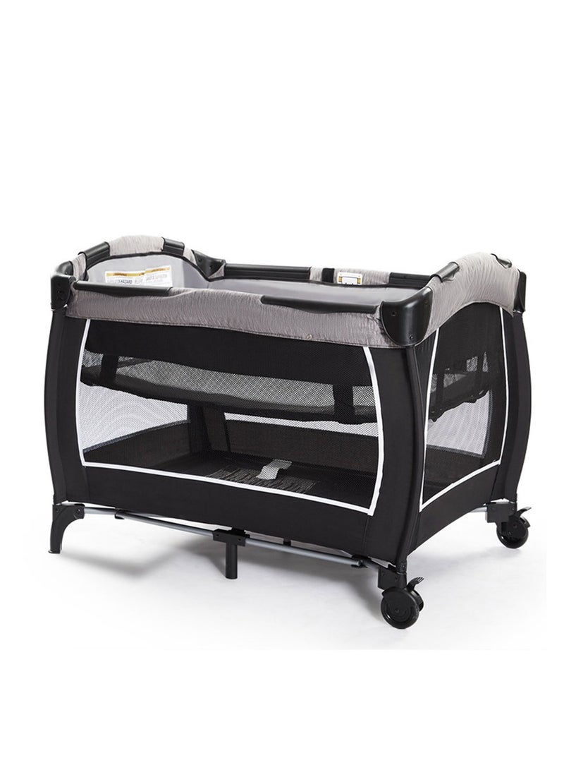 COOLBABY Baby Bed Portable Game Bed Mobile Multifunctional Baby Bed Newborn Basket Splicing Bed Foldable Playard for Baby Toddler