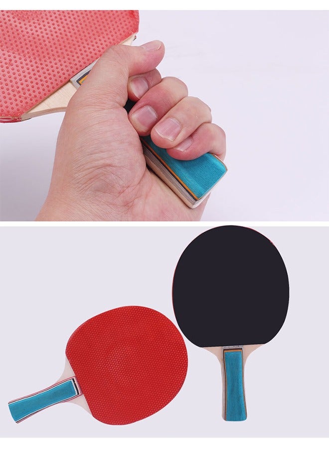 Ping Pong Paddles Set, Portable Table Tennis Set with Retractable Net, Rackets, Balls and and Storage Case for Indoor/Outdoor Games