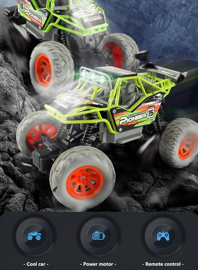 1:20 RC Car Toys, Off Road Remote Control Cars, All Terrains Electric Toy Offroad Climbing RC Racing Car High Speed with Led Lights and Rechargeable Battery