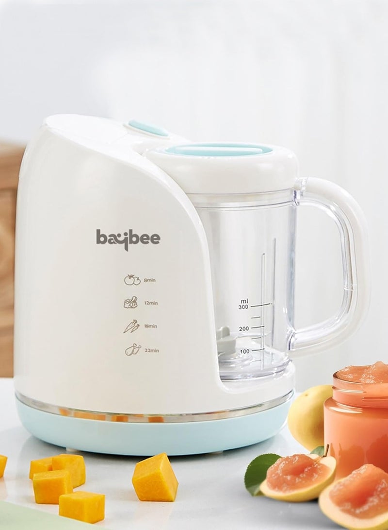 4 in 1 Smart Multifunction Electric Food Processor for Baby | Portable Baby Food Steamer Blender with 600ml Jar, Steam Basket & Scraper