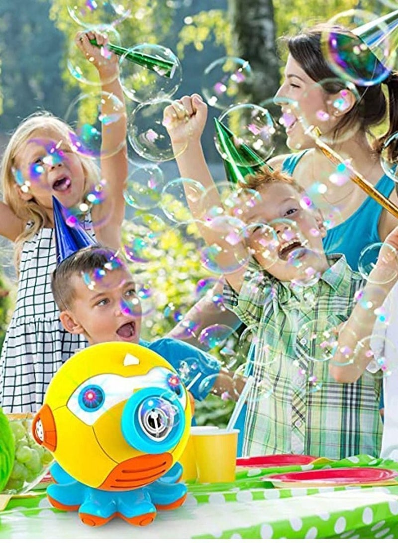 KASTWAVE Bubble Machine, Blower for Toddlers Octopus Auto Maker with Light Kids Automatic Outdoor Indoor Toy