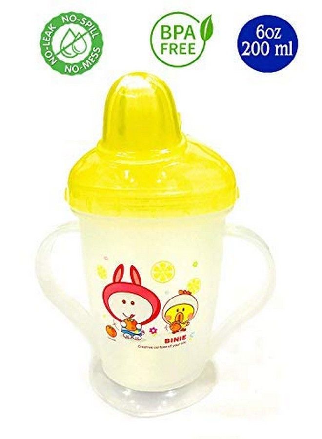 � Bpa Free Unbreakable Sippy Cup (Sipper Mugs For Kids;Children;Babies;Infants) Soft Spout Infant Pp Water;Juice Training Sipper Cup With Handles 200 Ml (Yellow)