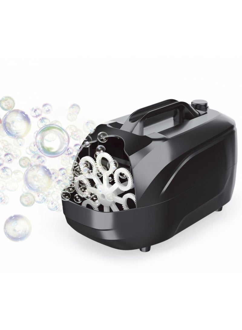 Kids Suitcase Shape Electric Bubble Blower Black