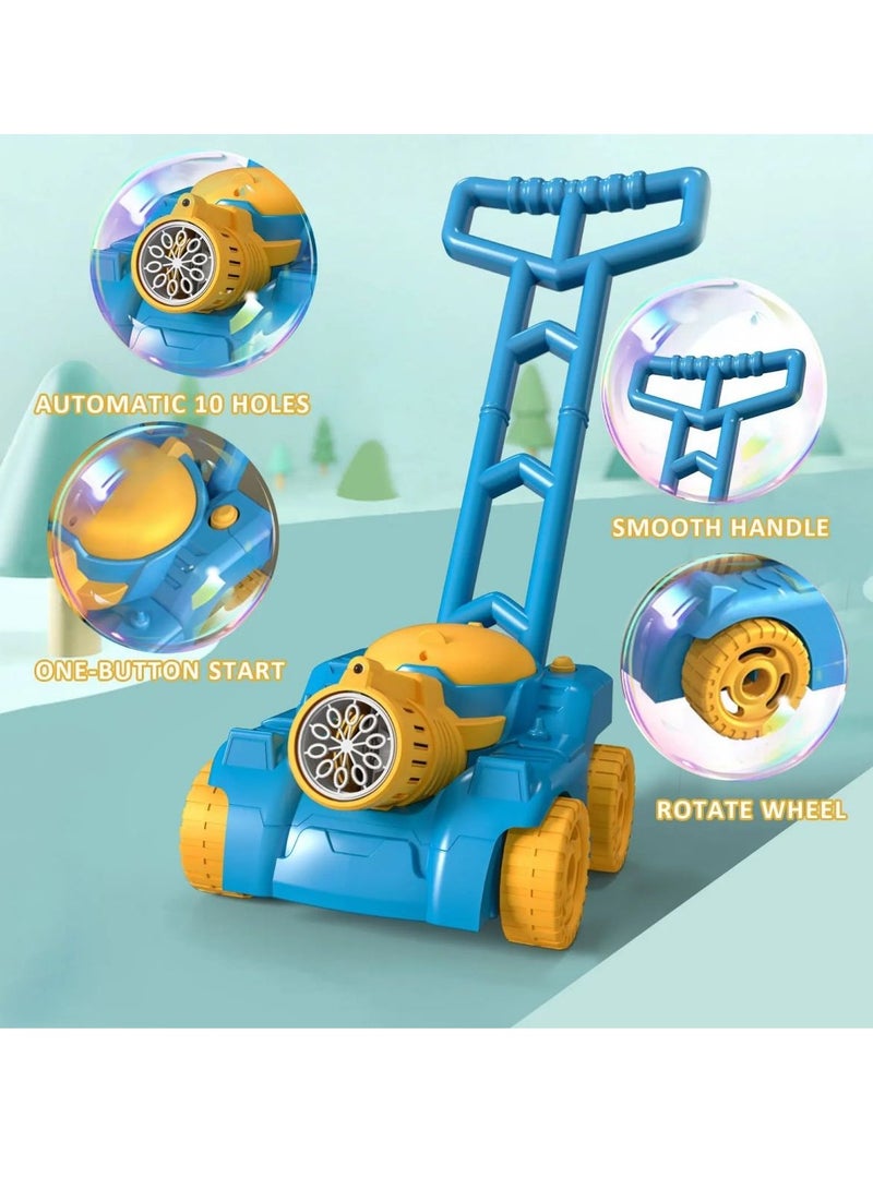 COOLBABY Automatic Bubble Machine Tank Bubble Gun for Kids Electronic Bubble Machine With Light Outdoor Game Push Walker Toys