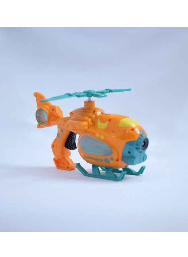 Bubble Aircraft Toy Light And Sound for Kids Boys and Girls (Orange)