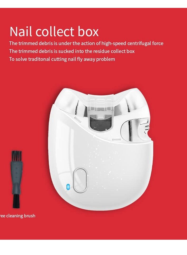 Baby Nail Trimmer Electric,Comes with Cleaning Brush and USB C Cable,Safe Baby Nail Clippers Electric&Finger Nail Clippers adult,Thick Nail Cutter for The Adult Babies Finger Scissors Toe Pedicure