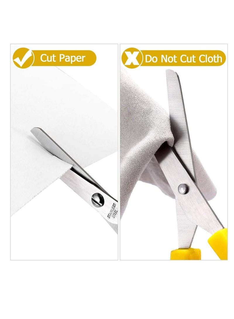 Loop Scissors, Colorful Grip Scissors Handle Self-Opening Adaptive Cutting