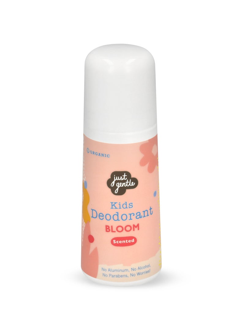 Just Gentle Organic Kids Deodorant - Bloom Safe, Non-Aluminium. Provides all day protection