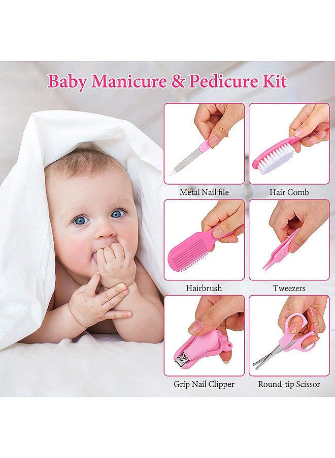 Baby Grooming Kit Set 13 PCS Healthcare and Thermometer Feeder Nasal Aspirator Finger Toothbrush Newborn Manicure Infant Nail Clippers Hairbrush Tool