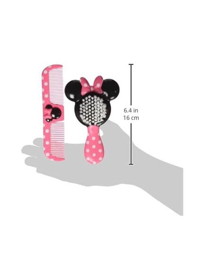 Disney Baby Minnie Hair Brush and Wide Tooth Comb Set