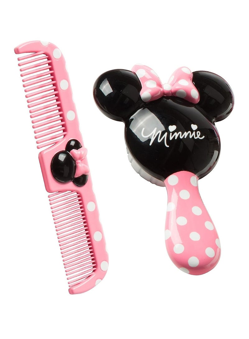 Disney Baby Minnie Hair Brush and Wide Tooth Comb Set