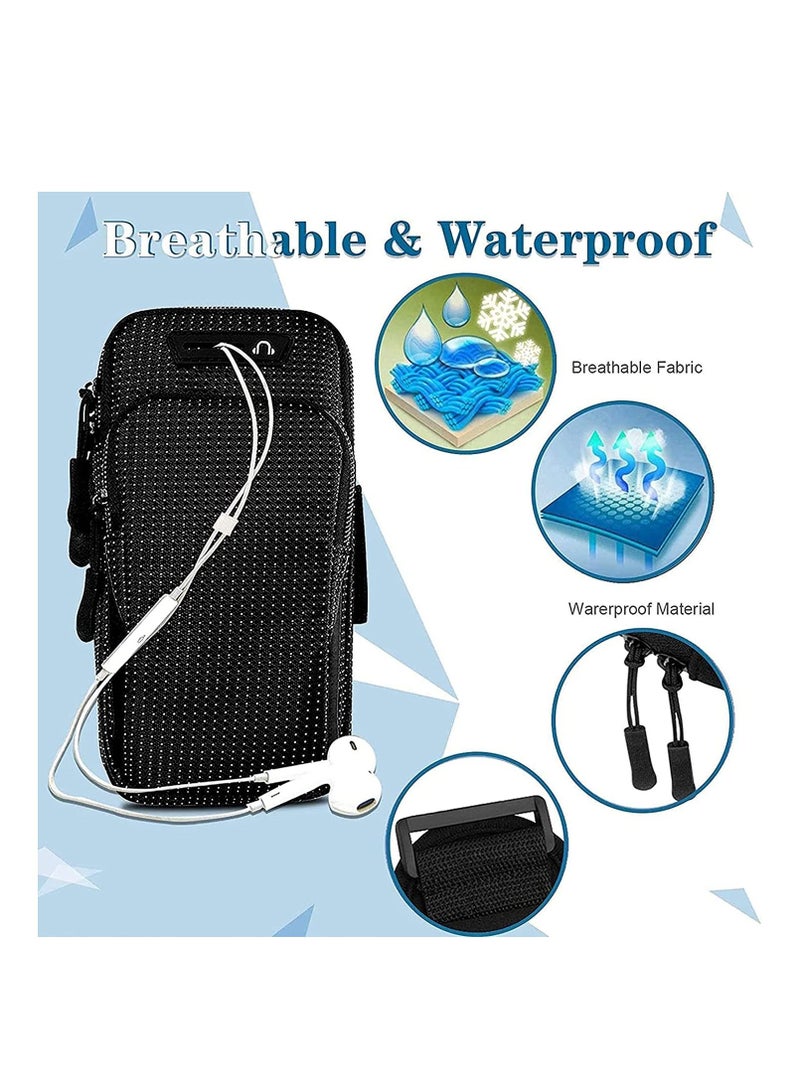 Armband for Running Workout for iPhone 12 11 Pro Max Xs Xr X 8 7 6s 6 Plus Cell Phone Holder for Samsung Galaxy Note S10 S9 Waterproof Phone Pouch for Running iPhone Armband Men Women