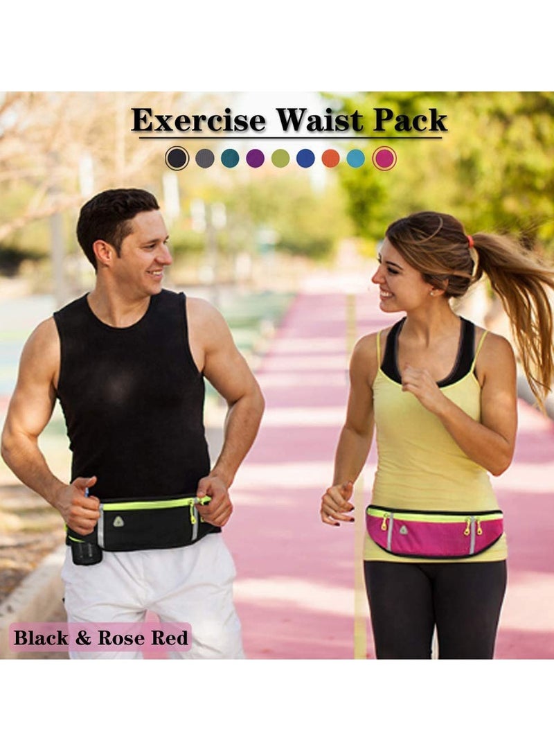 Waist Phone Bag Waterproof Running Belt Lightweight Pack with Adjustable Elastic Strap