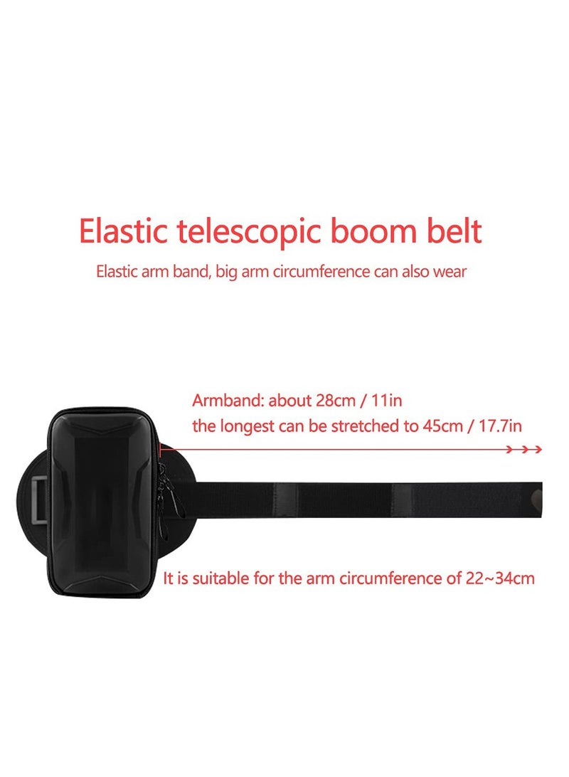 Outdoor Sports Multifunctional Armband Waterproof Running Sports Fitness Mobile Arm Bag, Compatible with for 11 Pro Max 11 XS XR 8, Galaxy S20 S10 S9 Plus for Men & Women (Black)
