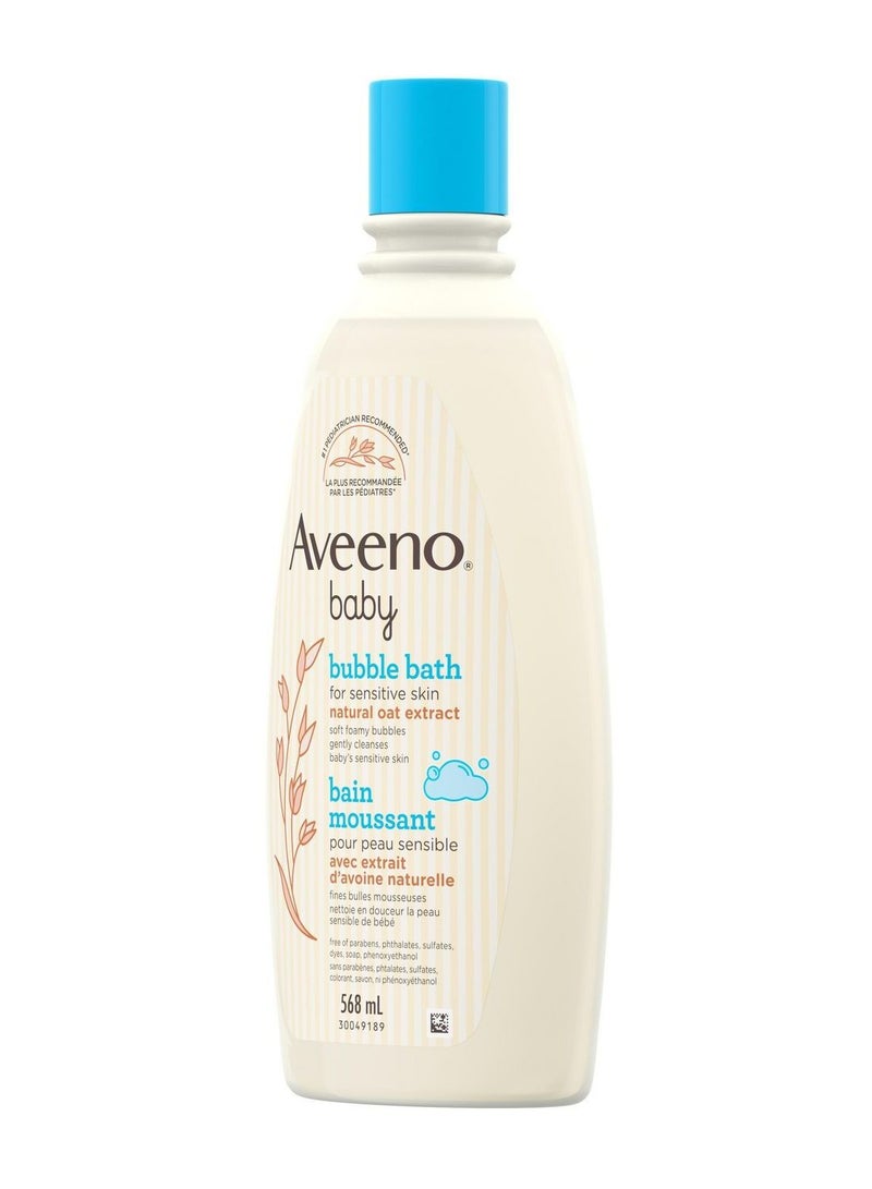 Aveeno Baby Sensitive Skin Bubble Bath with Oat Extract 568ml