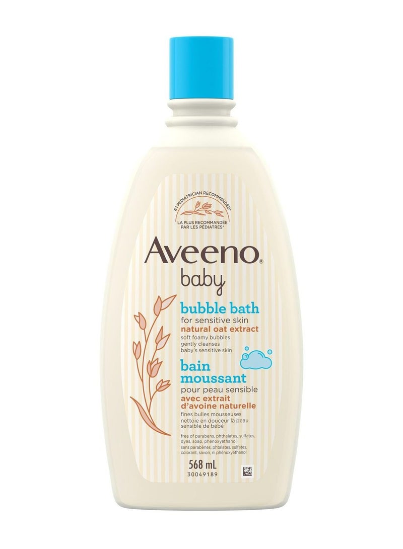 Aveeno Baby Sensitive Skin Bubble Bath with Oat Extract 568ml