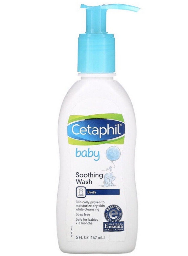 Body Wash, Soothing Wash, Creamy & Gentle for Sensitive Dry Skin 5 fl oz