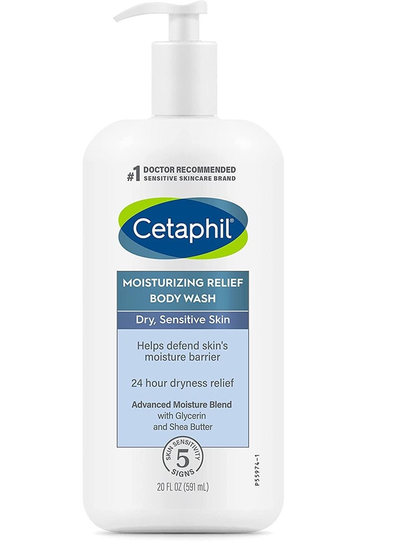 Cetaphil Moisturizing Relief Therapeutic Body Wash, 20 fl oz