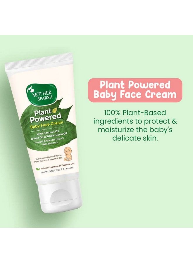 Mother Sparsh Plant Powered Natural Baby Face Cream 50G + Mother Sparsh Plant Powered Natural Baby Wash 200 Ml