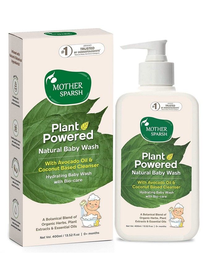 Plant Powered Natural Hydrating Baby Wash With Avacado Oil & Coconut 400 Ml