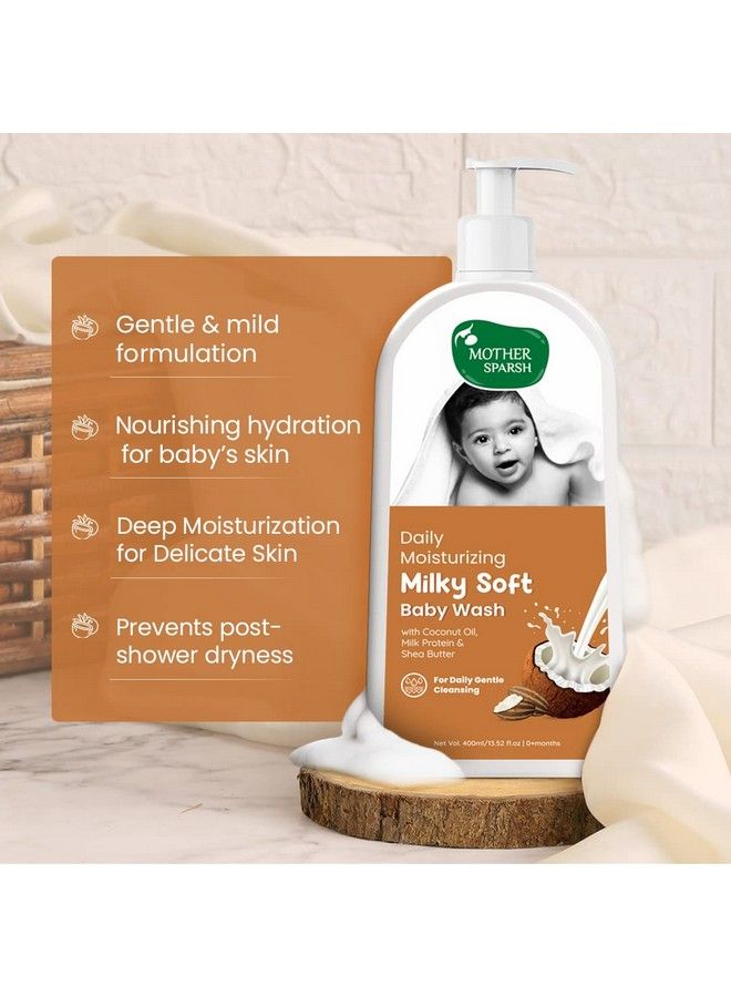 Milky Soft Baby Wash With Milk Protein & Coconut Oil ; 400Ml