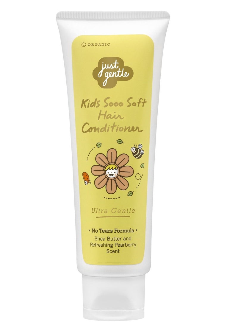 Kids Organic Conditioner - 90% Natural Ingredients, Hydrating Shea Butter, Frizz-Free, Smooth & Silky Hair, 190ml