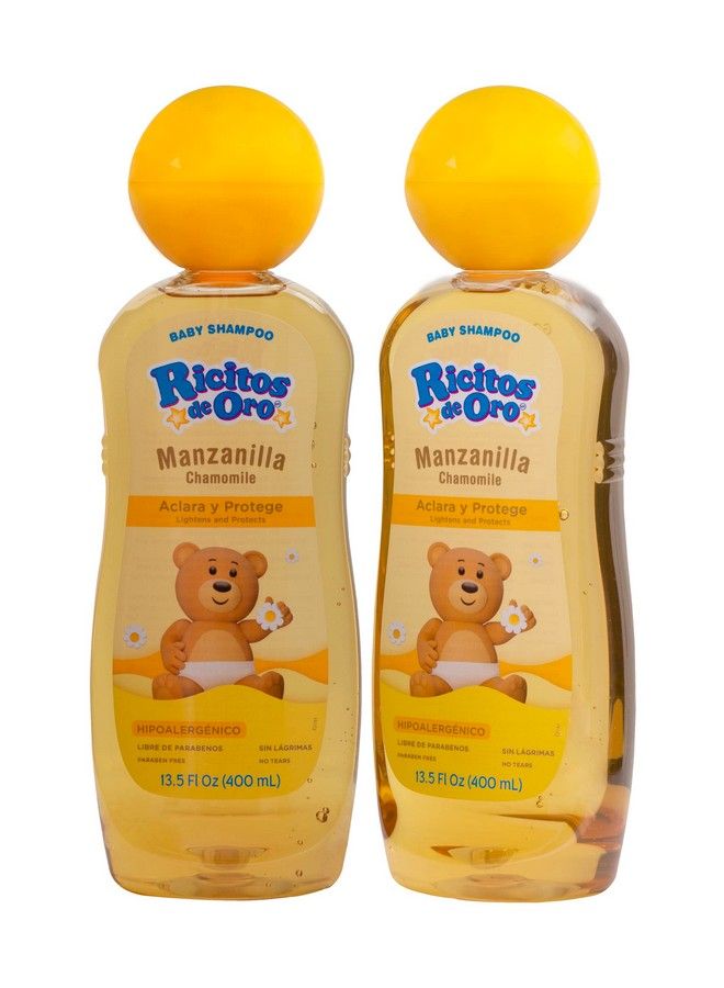 Baby Shampoo Cleansing And Lightening Baby Shampoo With Chamomile Paraben Free Hypoallergenic 2Pack Of 13.5 Fl Oz Each 2 Bottles
