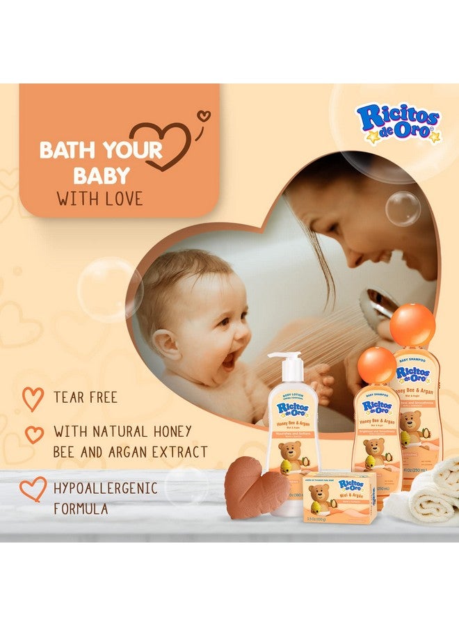 Honey Bee Shampoo Baby Cleansing Shampoo Rattle Cap Parabenfree Product For Baby’S Delicate Hair Hypoallergenic 3Pack Of 8.4 Fl Oz Each 3 Bottles