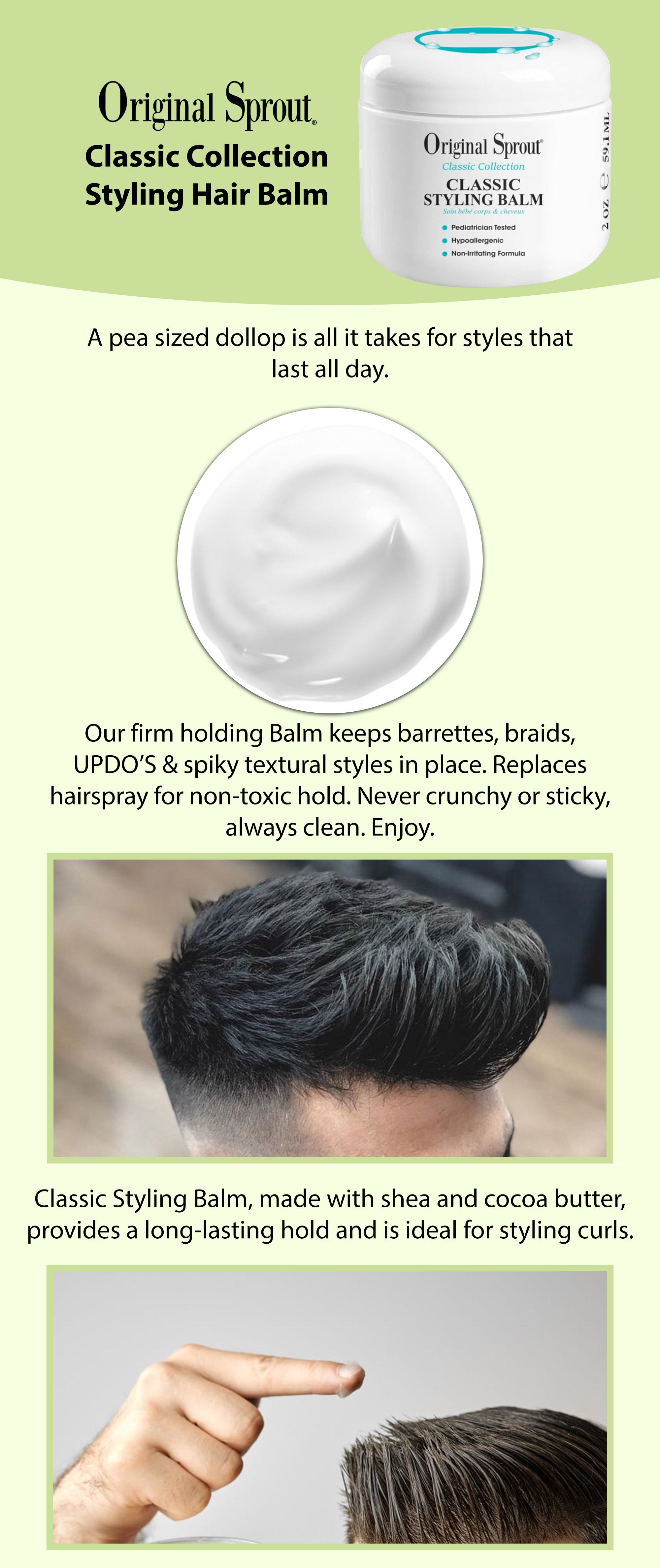 Classic Styling Balm, Hypoallergic And Non Irritating Formula And Pediatrician Tested - 50 ml White 1.7inch