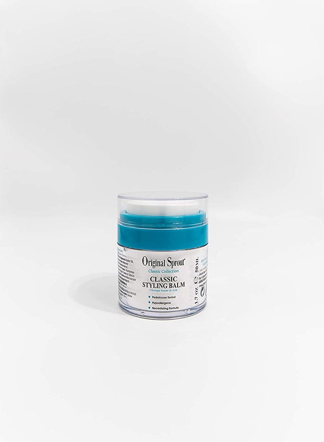 Classic Styling Balm, Hypoallergic And Non Irritating Formula And Pediatrician Tested - 50 ml White 1.7inch