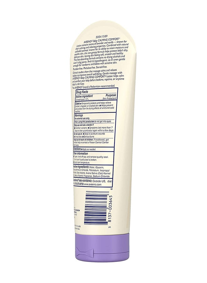 Calming Comfort Moisturiser Lotion With Lavender And Vanilla Scent