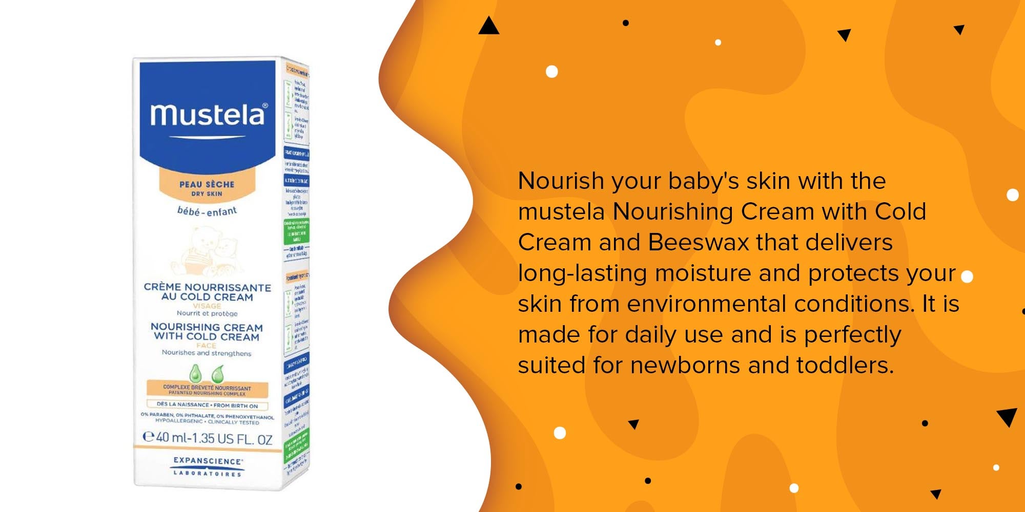 Baby Nourishing Cold Cream With Farmed Beewax, 40ml