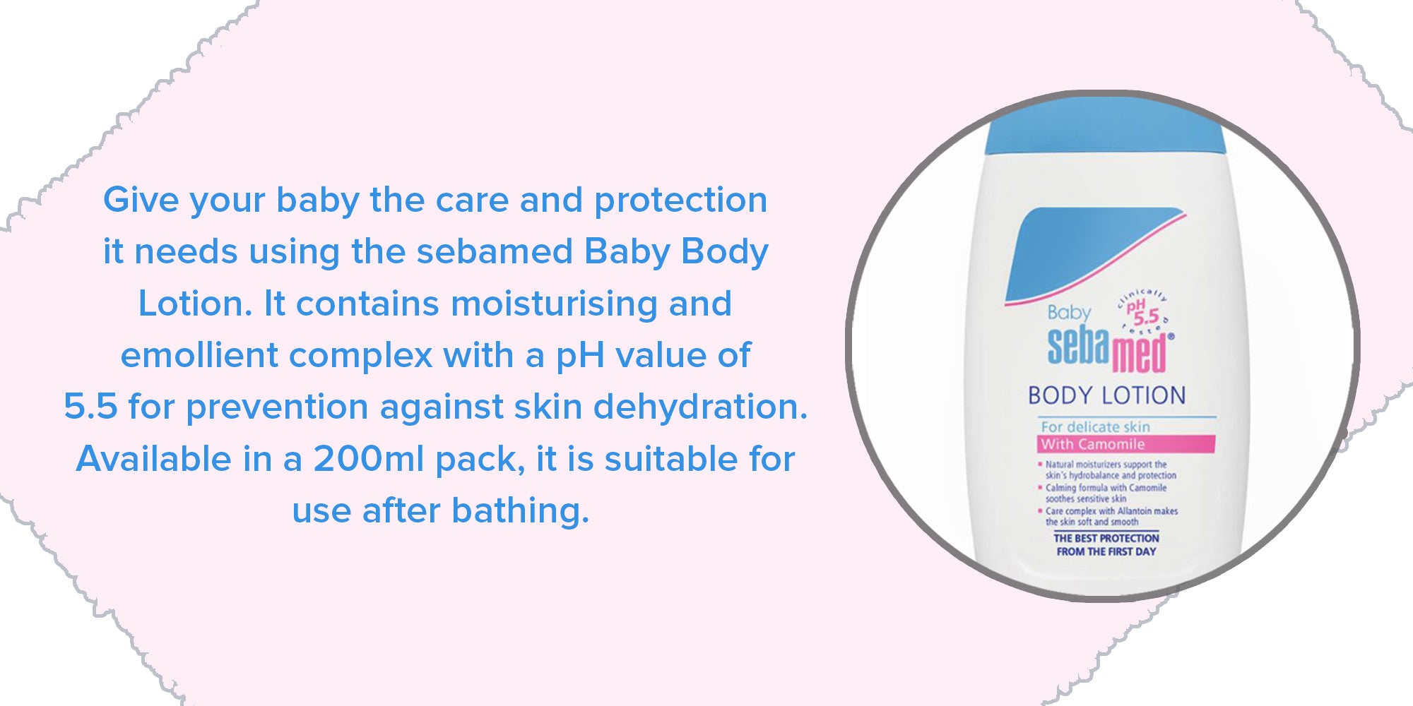 Moisturizing Baby Body Lotion For Delicate Skin With Camomile