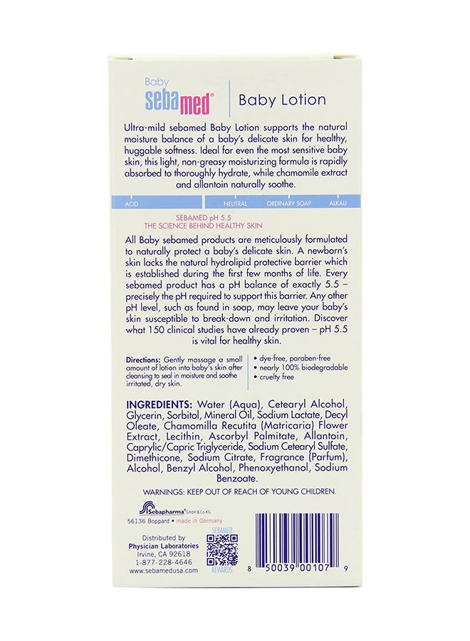 Moisturizing Baby Body Lotion For Delicate Skin With Camomile