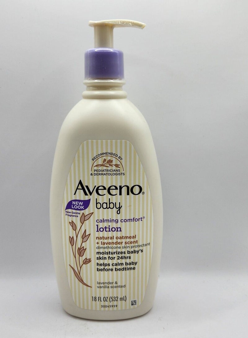 Aveeno Baby Calming Comfort Lotion Oatmeal Lavender Scent 18oz (532 ml)