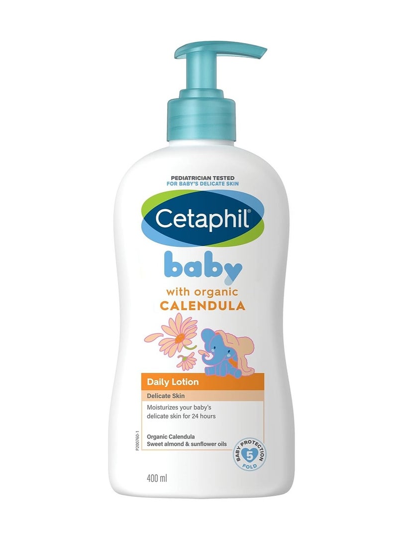 Baby Daily Lotion With Organic Calendula Delicate Skin 400ml