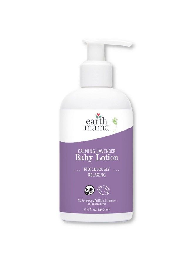 Calming Lavender Baby Lotion ; Nourishing Organic Calendula + Rooibos For Sensitive Skin 8 Fl Oz