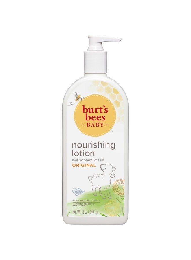 Nourishing Lotion With Sunflower Seed Oil Original Scent Pediatrician Tested 99.0% Natural Origin 12 Ounces