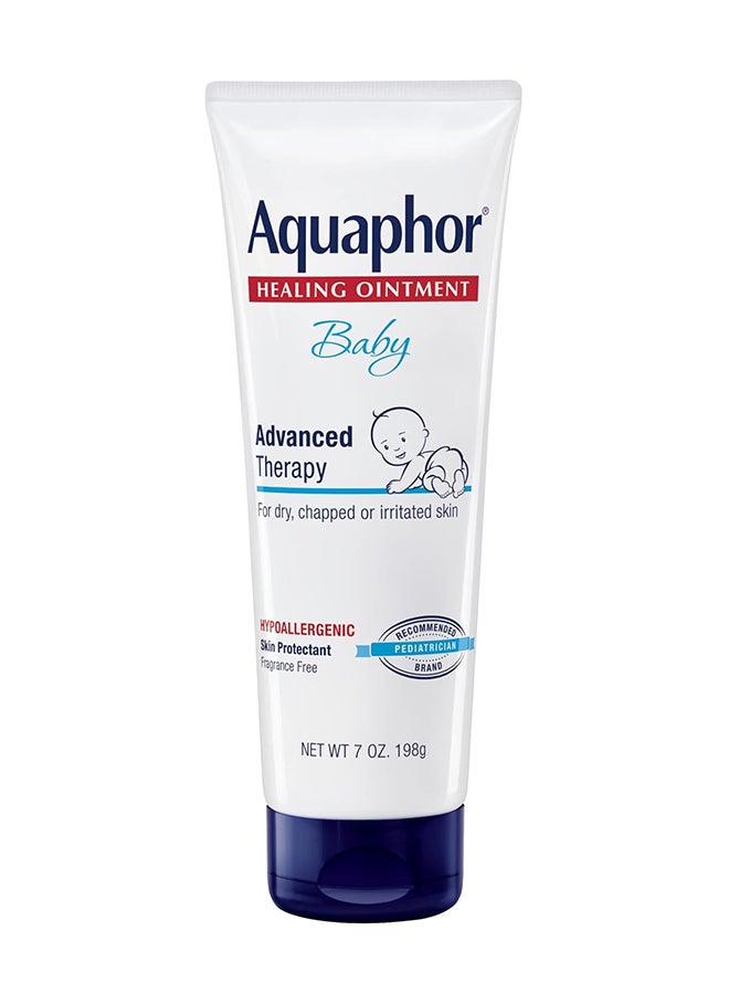 Aquaphor Baby Healing Ointment Advanced Therapy Skin Protectant, Dry Skin and Diaper Rash Ointment, 7 Oz Tube