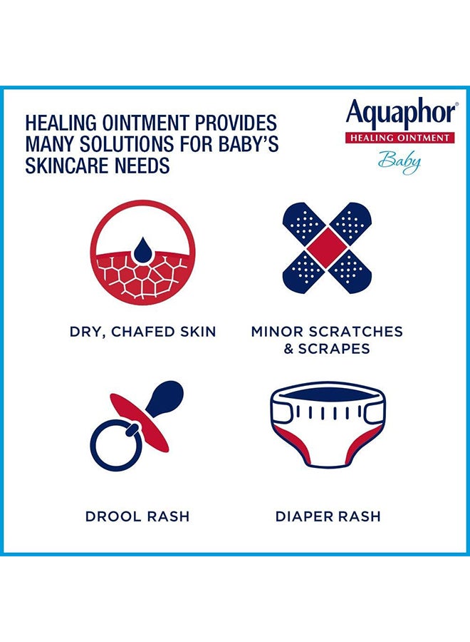 Aquaphor Baby Healing Ointment Advanced Therapy Skin Protectant, Dry Skin and Diaper Rash Ointment, 7 Oz Tube