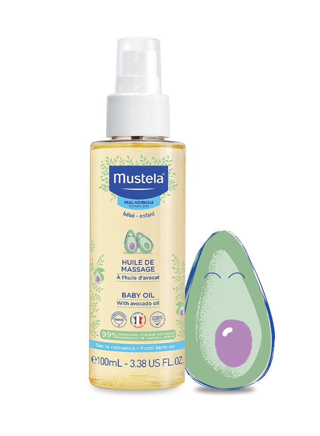 Hypoallergenic Baby Massage Oil With Avocado Oil, 100ml