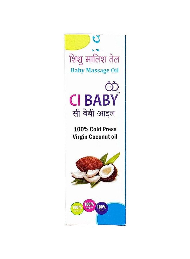 Ci Babyrich Moisture With Coconut Oil & Vitamin E Enriched With Nature'S Best Herbs; Enhances Bone Mineralization Massage Oil For Babies (100 Ml 0 5 Yrs) (Pack Of 5 100 Ml)