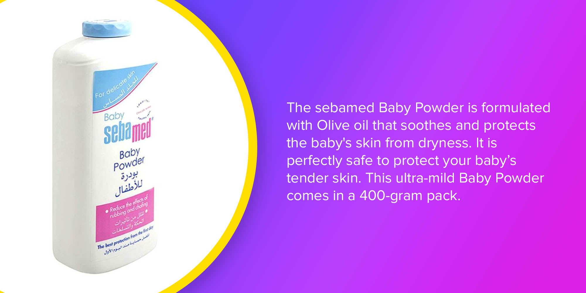 Formula Baby Powder For Delicate Skin With Olive Oil 400 grams