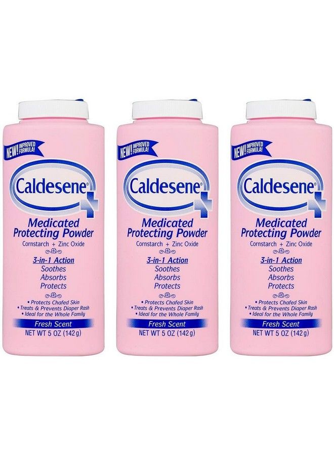 Medicated Protecting Powder With Zinc Oxide & Cornstarchtalc Free 5 Oz ; Pack Of 3