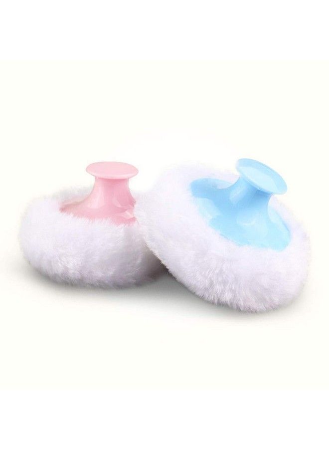 Powder Puff Baby Body Powder Puff With Handle 4Pcs