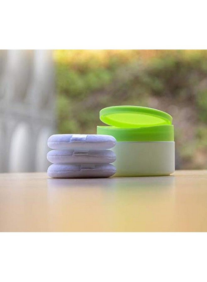 1Pcs Baby Afterbath Puff Box Body Talcum Powder Box Case Container Dispenser With Sifter And Powder Puff For Travel And Home Use(Green)