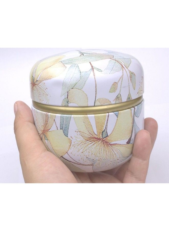 Powder Case With Powder Puff For Body Powder Container Dusting Powder Case For Baby&Mom (Gloden Flower)