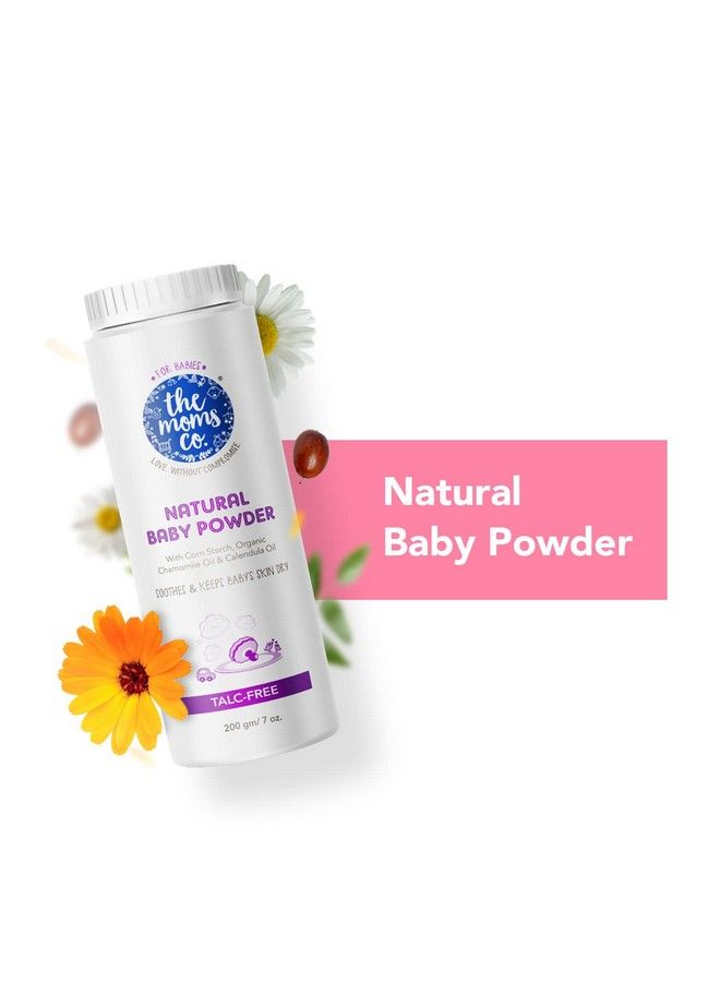 . Talcfree Natural Baby Powder With Cornstarch ; Australiacertified Toxinfree ; With Chamomile Oil Calendula Oil And Organic Jojoba Oil200 Gm ;Baby Powder For Newborn